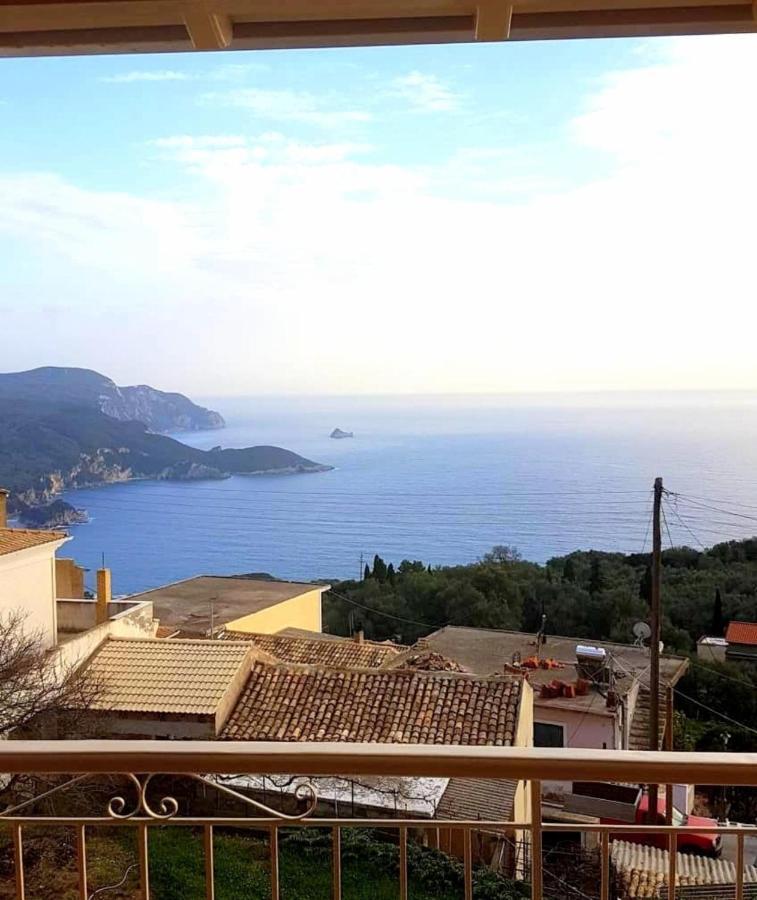 Traditional Panoramic Sea View House Lakones Екстер'єр фото