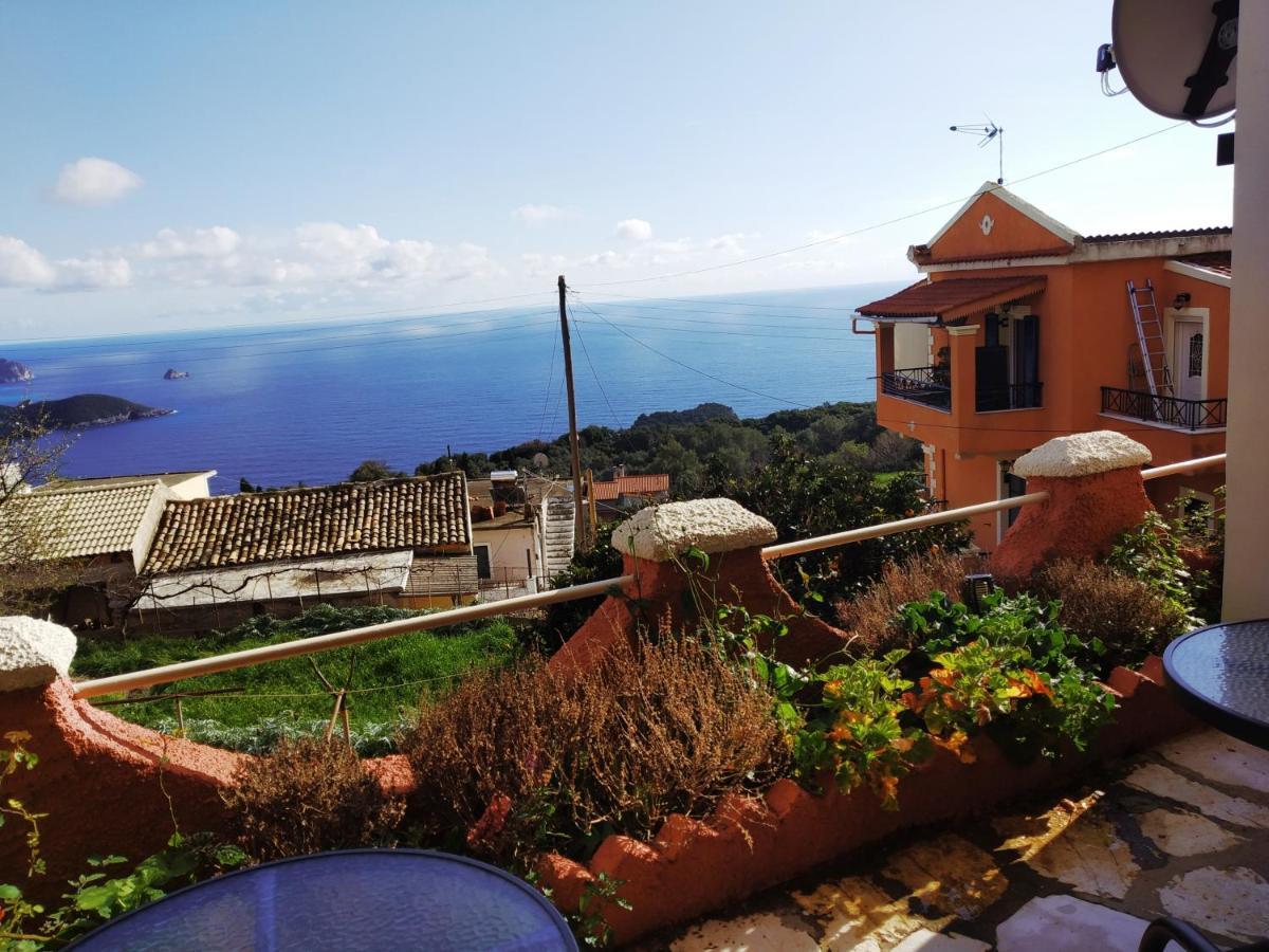 Traditional Panoramic Sea View House Lakones Екстер'єр фото