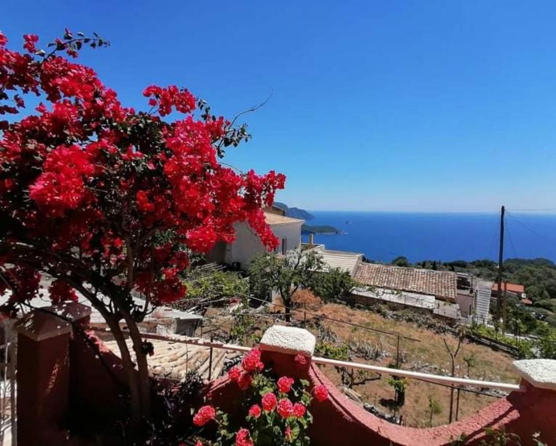 Traditional Panoramic Sea View House Lakones Екстер'єр фото