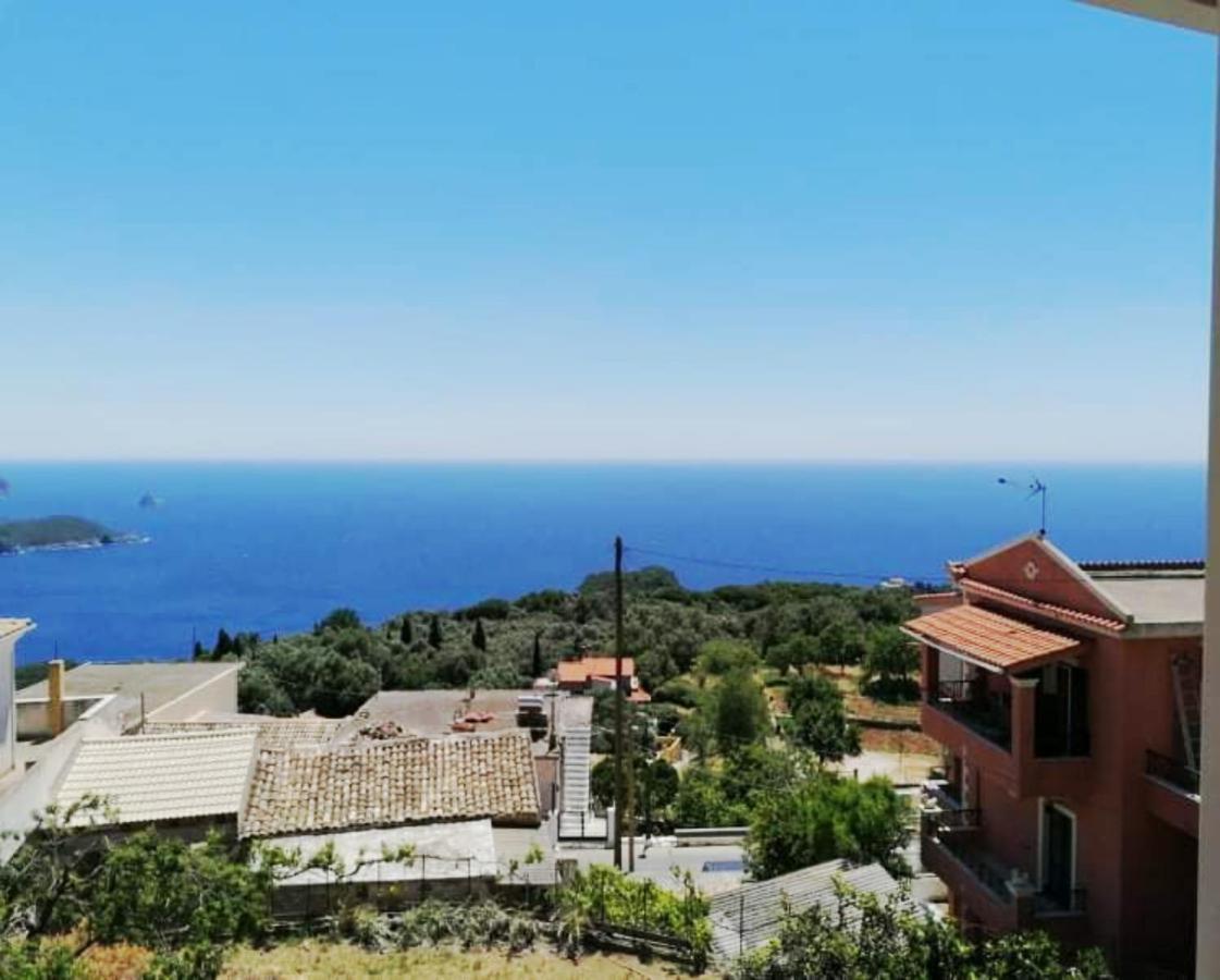 Traditional Panoramic Sea View House Lakones Екстер'єр фото