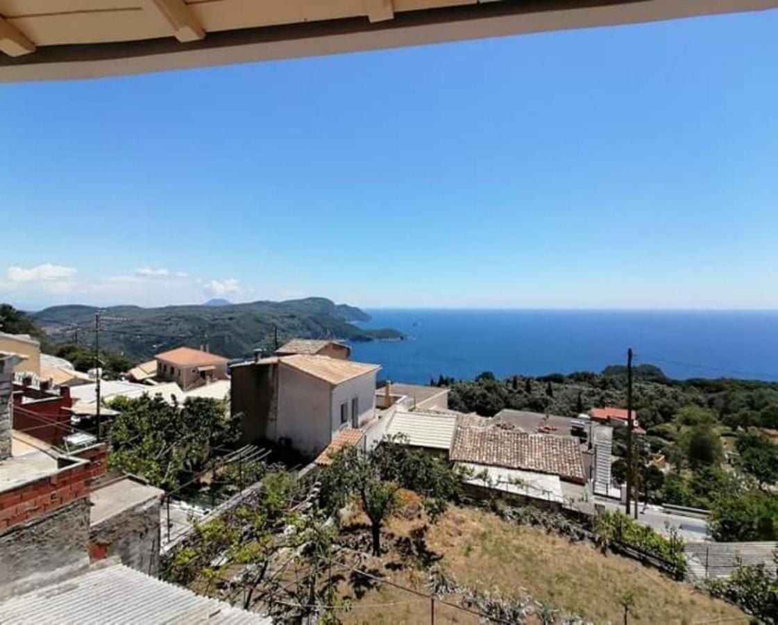Traditional Panoramic Sea View House Lakones Екстер'єр фото