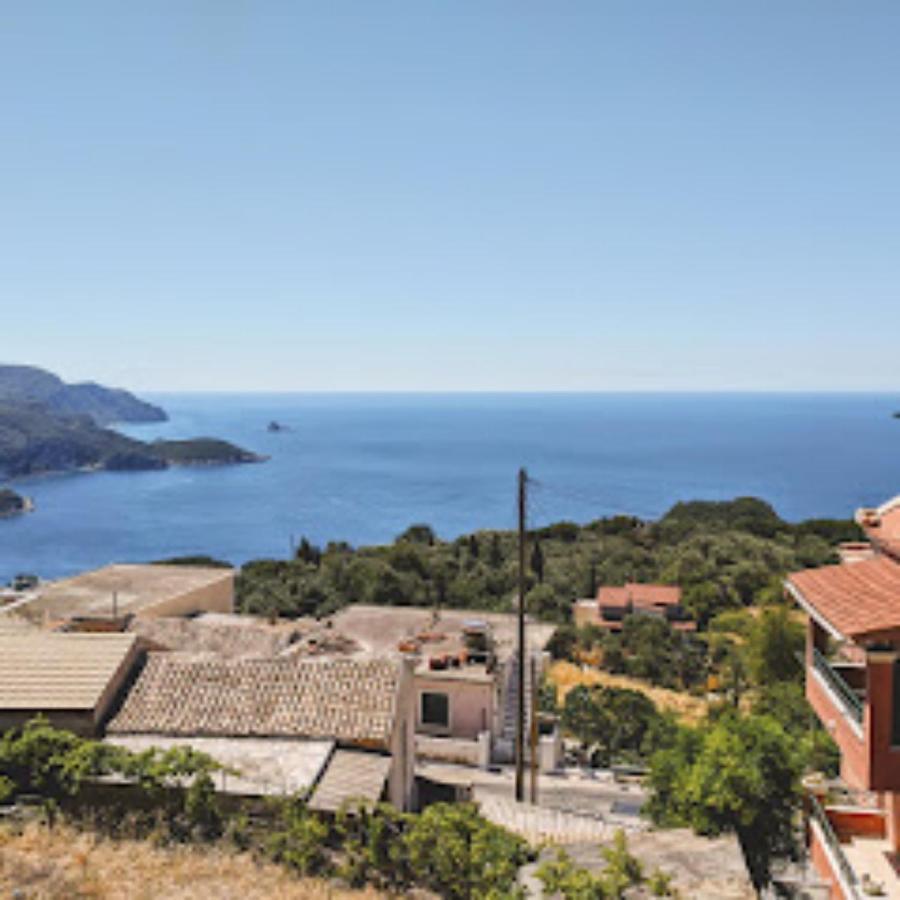 Traditional Panoramic Sea View House Lakones Екстер'єр фото