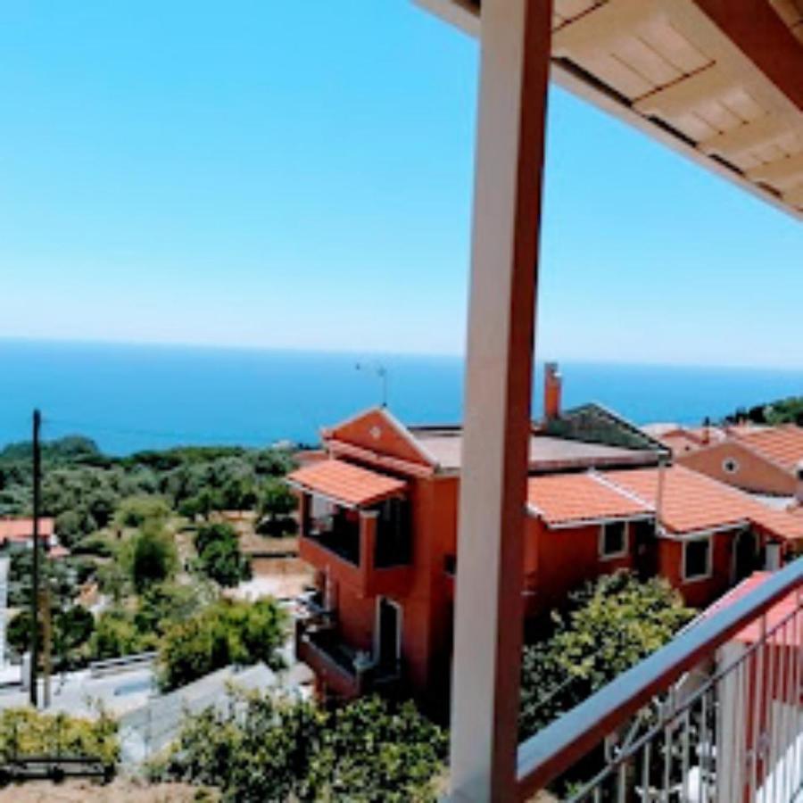 Traditional Panoramic Sea View House Lakones Екстер'єр фото
