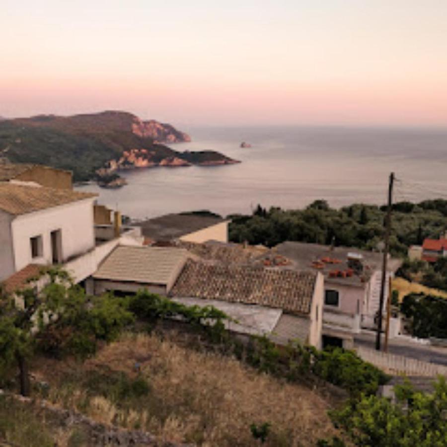 Traditional Panoramic Sea View House Lakones Екстер'єр фото