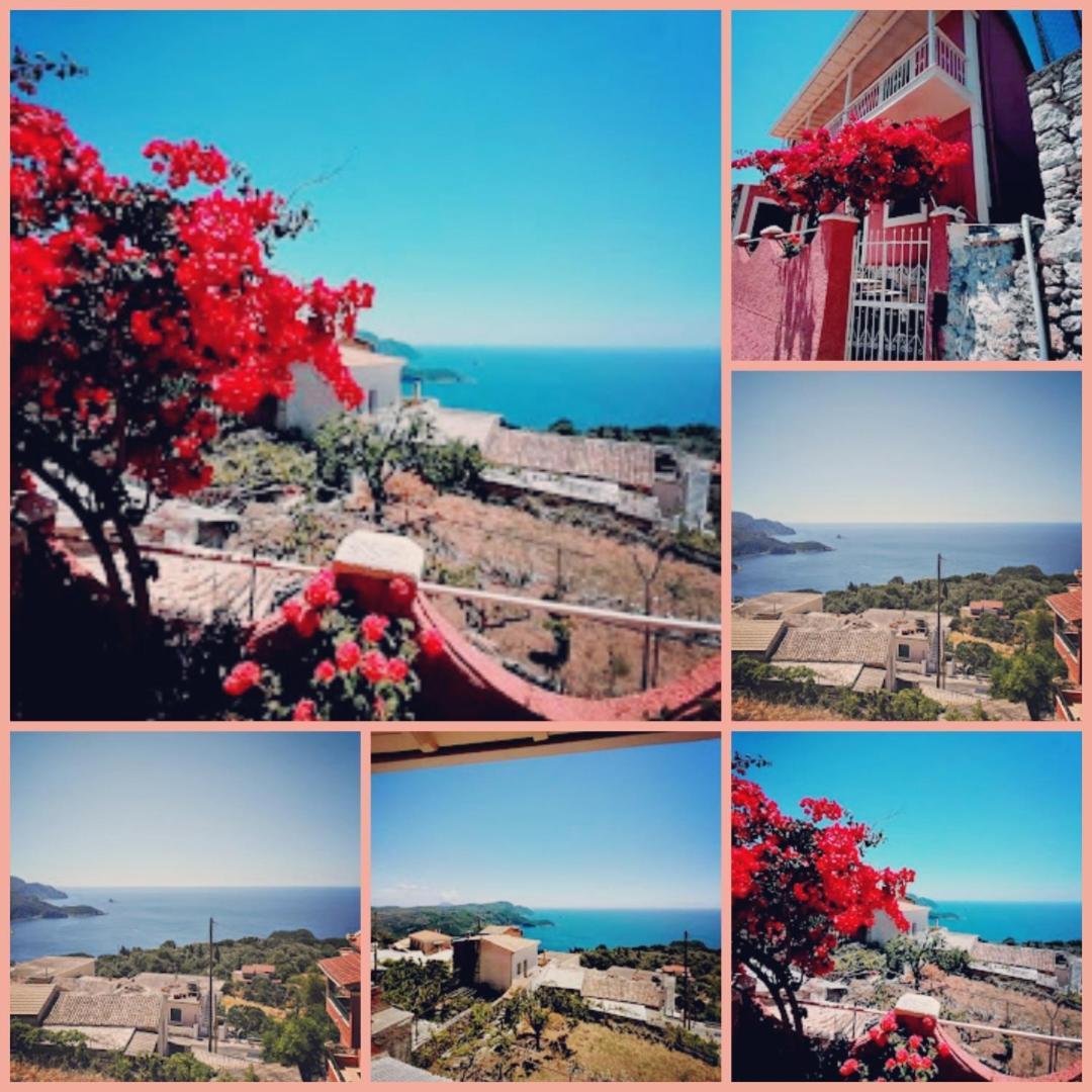 Traditional Panoramic Sea View House Lakones Екстер'єр фото